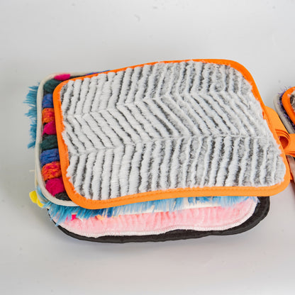 12-Piece Portable Sensory Fabric Set with Tote Bag – Double-Sided Multi-Texture Tactile Squares for OT Therapy, Autism & Early Learning