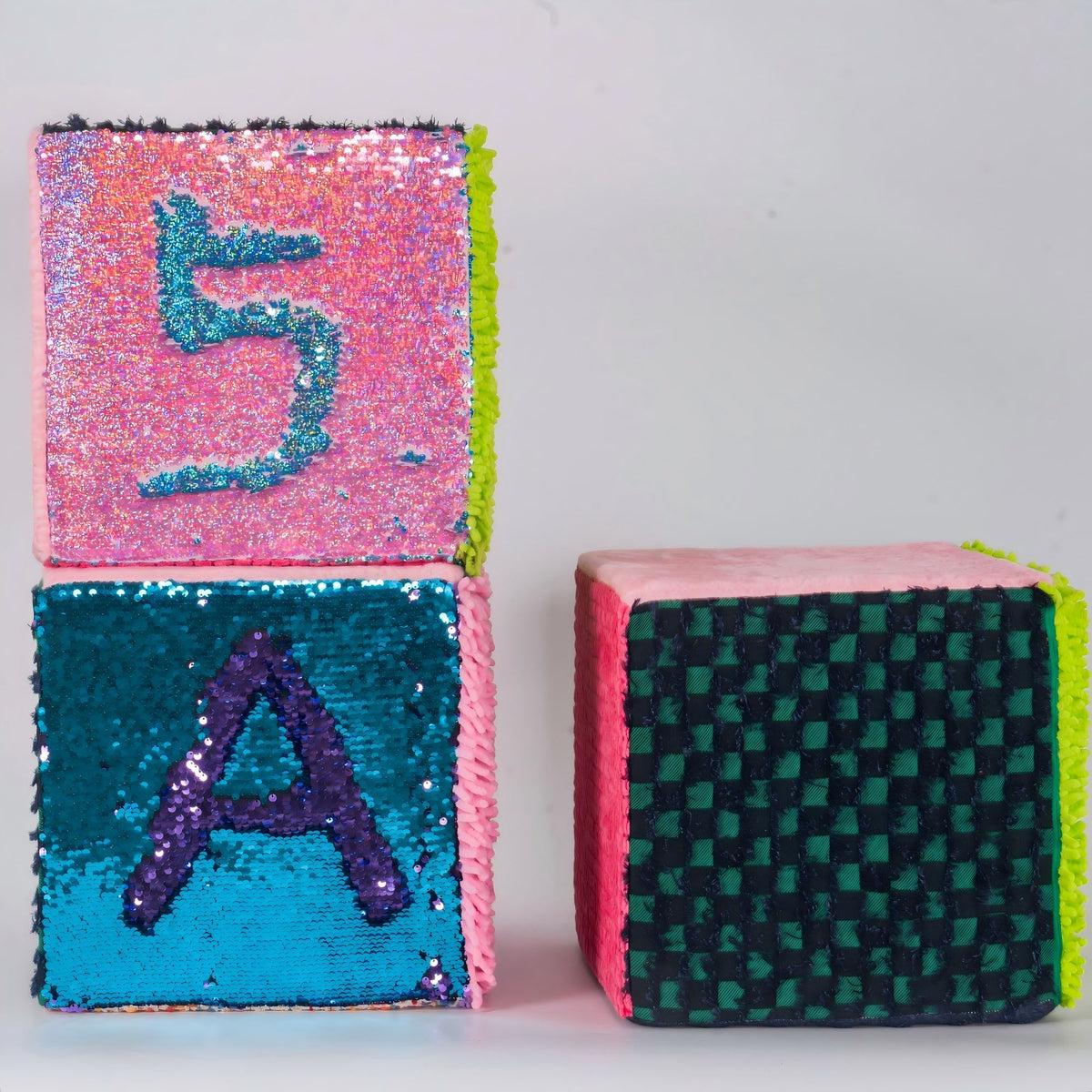 Multi-Sensory Tactile Cube (30cm) – 6-Sided Sensory Activity Block with Reversible Sequins, Plush & Textured Fabrics for OT Therapy & Kids