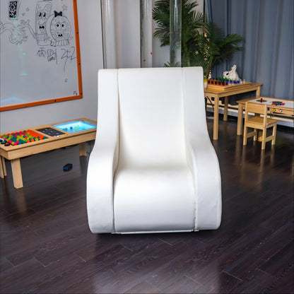 Sensory Rocking Chair for Kids – Ergonomic Vestibular Stimulation Rocker with Premium Leatherette for OT Therapy, Autism & Sensory Rooms