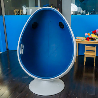 360° Swivel Sensory Egg Pod Chair – Bluetooth Vibroacoustic Music Pod with Bass Vibration for Autism, OT Therapy & Relaxation