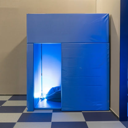 Large Padded Sensory Den Sound-Dampening Calm Down Safe Space with Soft PU Leather for Autism, ADHD & Sensory Rooms