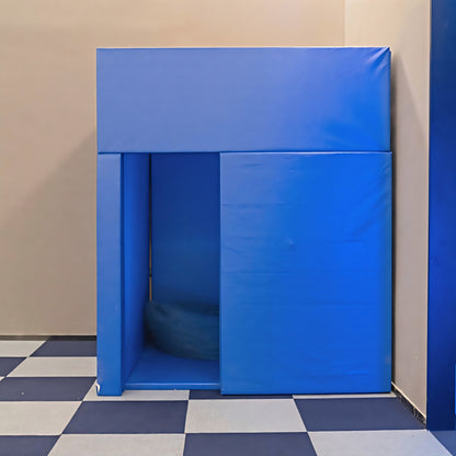 Large Padded Sensory Den Sound-Dampening Calm Down Safe Space with Soft PU Leather for Autism, ADHD & Sensory Rooms