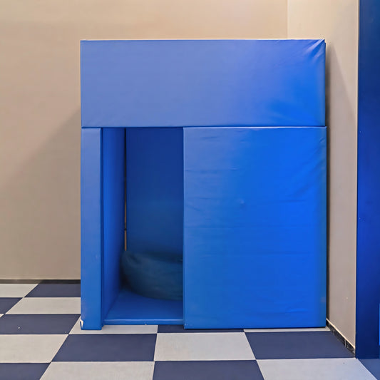 Large Padded Sensory Den Sound-Dampening Calm Down Safe Space with Soft PU Leather for Autism, ADHD & Sensory Rooms