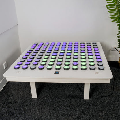 Interactive Rotary Knob Sensory LED Table – Tactile & Auditory Rainbow Wave Activity Station for Autism, SPD & Sensory Rooms