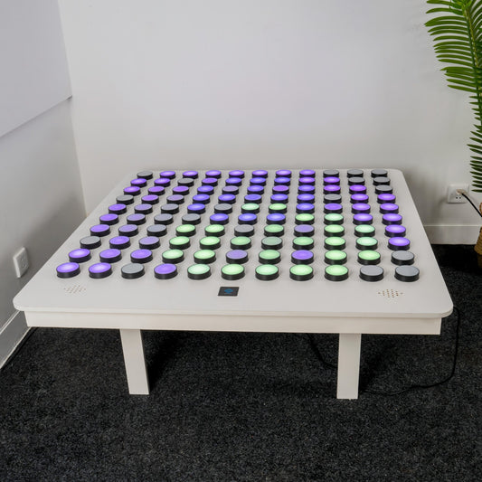 Interactive Rotary Knob Sensory LED Table – Tactile & Auditory Rainbow Wave Activity Station for Autism, SPD & Sensory Rooms