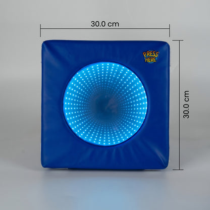 Soft Padded Modular Infinity Mirror Set – Portable Sensory Optical Illusion LED Blocks for Autism, OT Therapy & Snoezelen Rooms