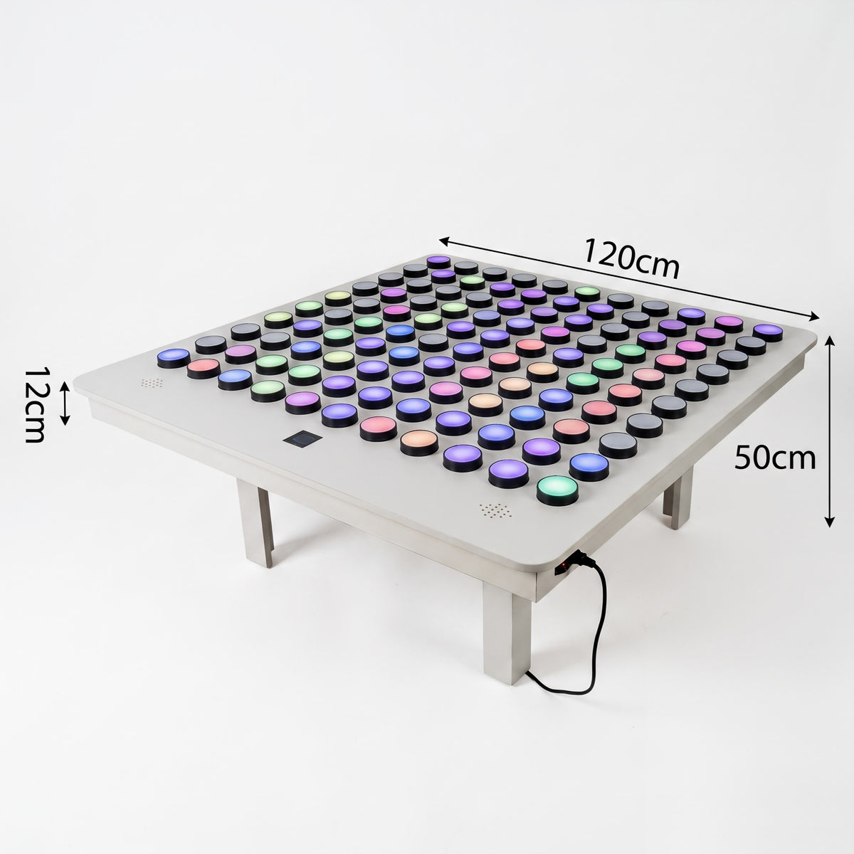 Interactive Rotary Knob Sensory LED Table – Tactile & Auditory Rainbow Wave Activity Station for Autism, SPD & Sensory Rooms