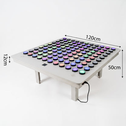 Interactive Rotary Knob Sensory LED Table – Tactile & Auditory Rainbow Wave Activity Station for Autism, SPD & Sensory Rooms