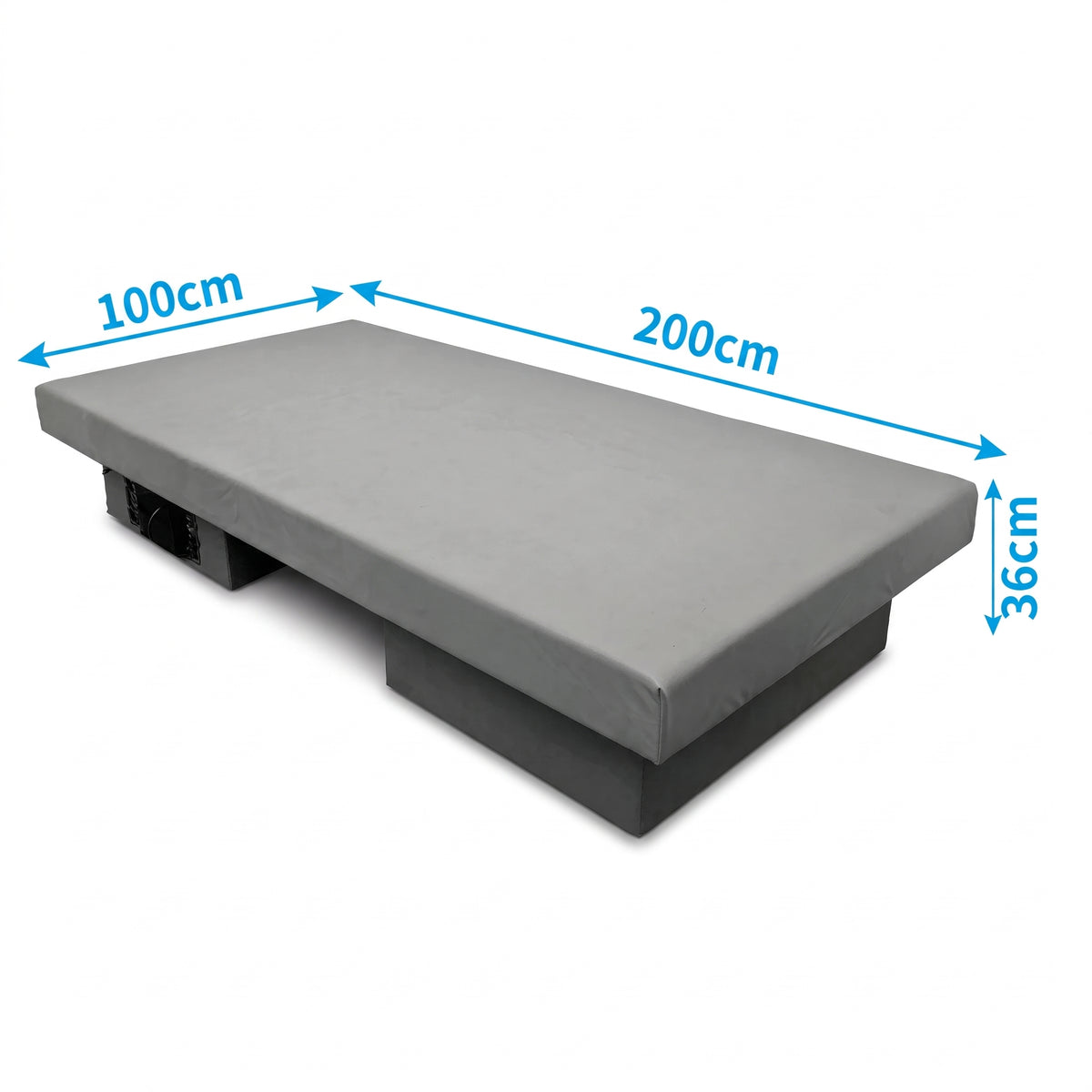 Vibroacoustic Sensory Therapy Bed (100x200cm) – Bluetooth & Wired Music Resonance Lounger Bed with Leather Finish for Autism, OT & Sensory Rooms