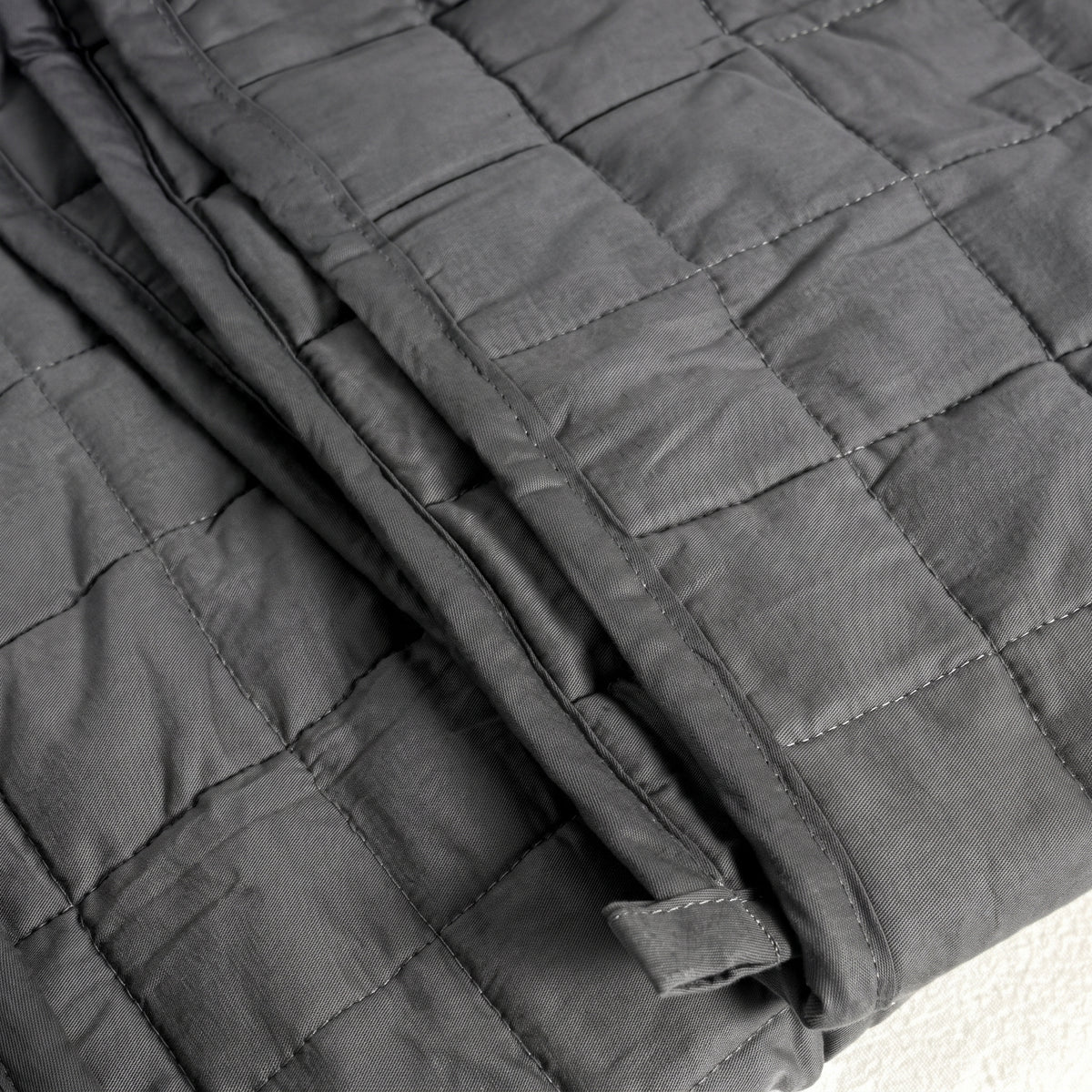 Large Deep Touch Pressure Weighted Blanket (180x125cm) – Full-Body Sensory Calming Blanket in Classic Grey for Anxiety Relief, Sleep & Therapy