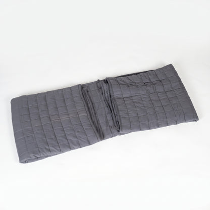 Large Deep Touch Pressure Weighted Blanket (180x125cm) – Full-Body Sensory Calming Blanket in Classic Grey for Anxiety Relief, Sleep & Therapy