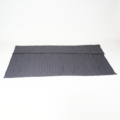Large Deep Touch Pressure Weighted Blanket (180x125cm) – Full-Body Sensory Calming Blanket in Classic Grey for Anxiety Relief, Sleep & Therapy