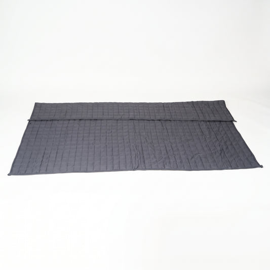 Large Deep Touch Pressure Weighted Blanket (180x125cm) – Full-Body Sensory Calming Blanket in Classic Grey for Anxiety Relief, Sleep & Therapy