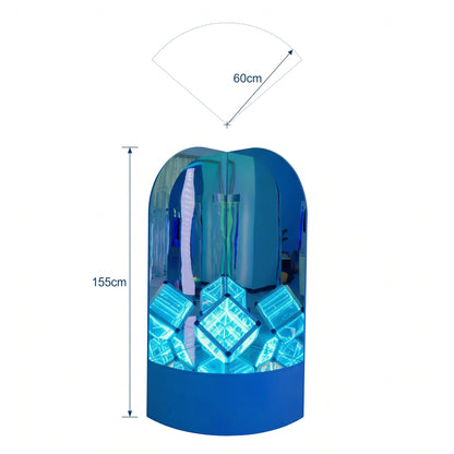 FAN-SHAPED ABYSS MAGIC CUBE MIRROR