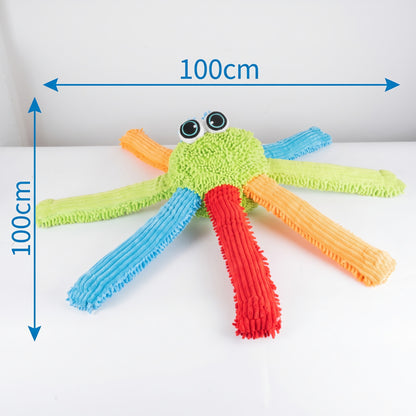 Interactive Light-Up Sensory Plush Octopus (100cm) – Bendable Glowing Tentacles with Multi-Language Voice, Sound & Music for Kids, OT & Sensory Rooms