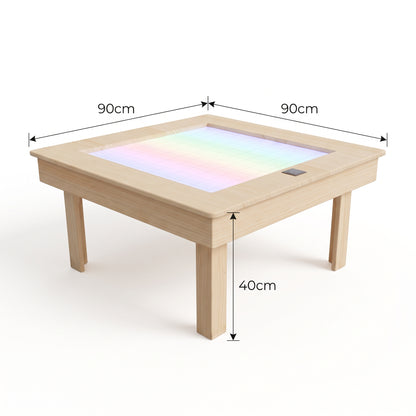 Interactive LED Sensory Light Table – Touch & Gesture-Controlled Illuminated Activity Table for Kids & Sensory Playrooms