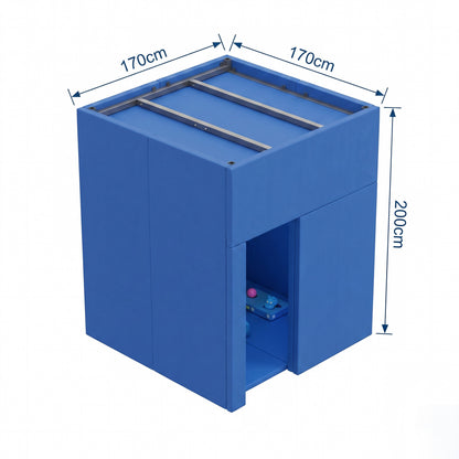 Large Padded Sensory Den Sound-Dampening Calm Down Safe Space with Soft PU Leather for Autism, ADHD & Sensory Rooms